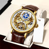 Origin M.1221 - Skeleton Watch - Gold brown