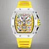 Vanguard M. 4220 - Skeleton Watch - white yellow