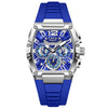Vanguard M. 4222 - Skeleton Watch - Silver Blue