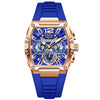Vanguard M. 4222 - Skeleton Watch - Gold Blue